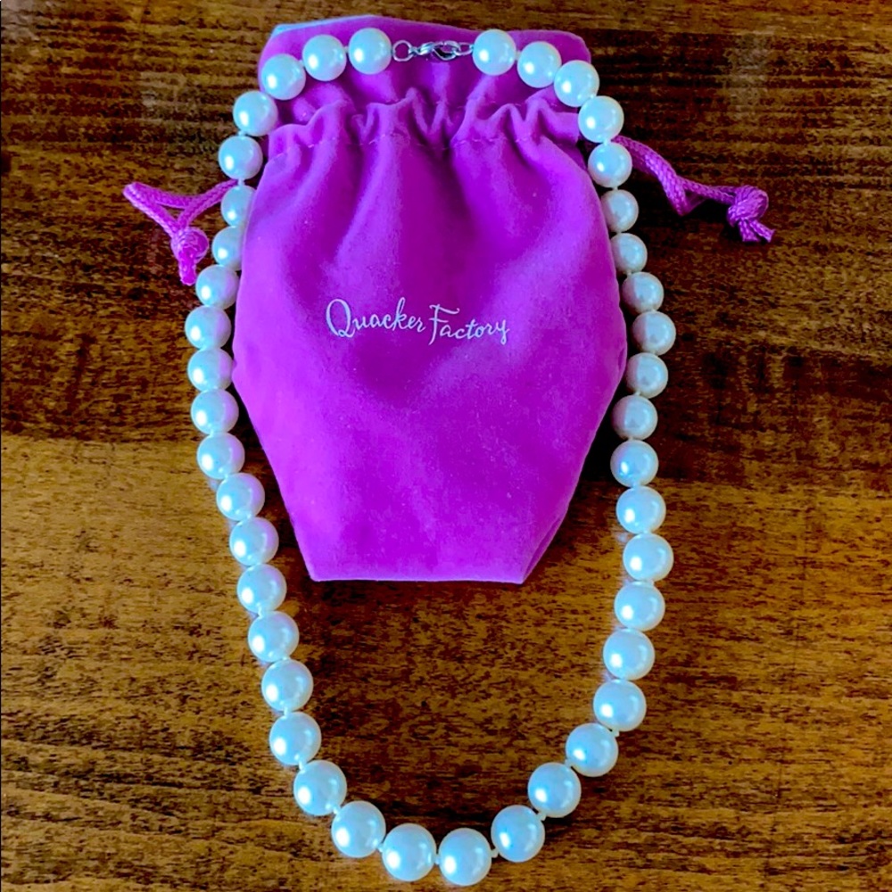 Fresh Water Pearl Necklace  by Quaker Factory